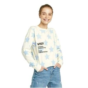 MIGHTY FINE/ NASA /Crop Tee,size  XS